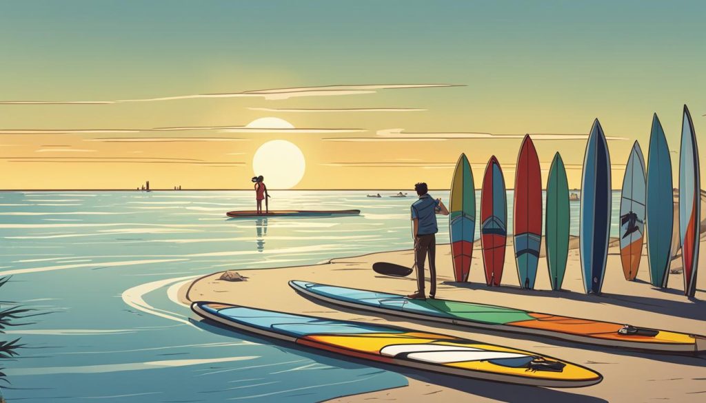 Selecting the right paddleboard